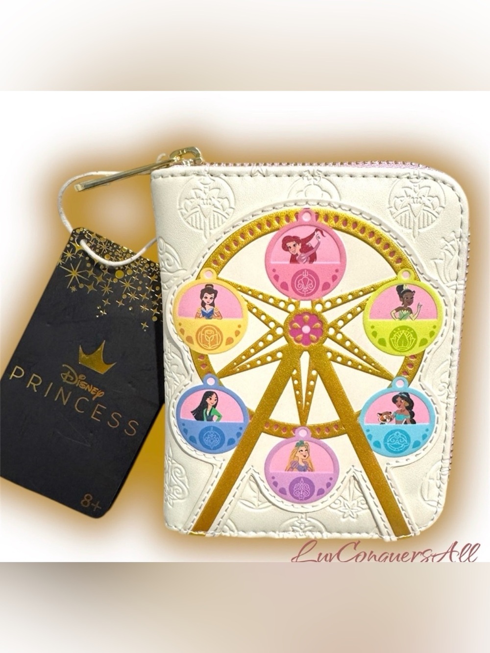 Loungefly Disney Princess Ferris Wheel Small Zip Wallet